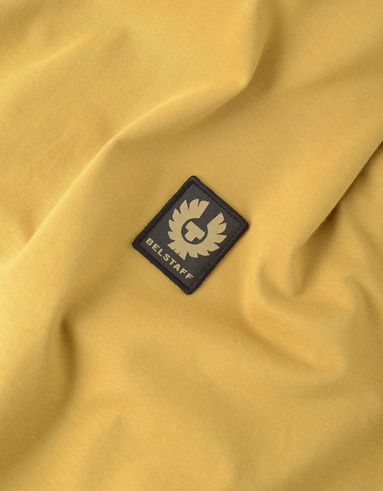 Patch Logo Cotton T-shirt Yellow