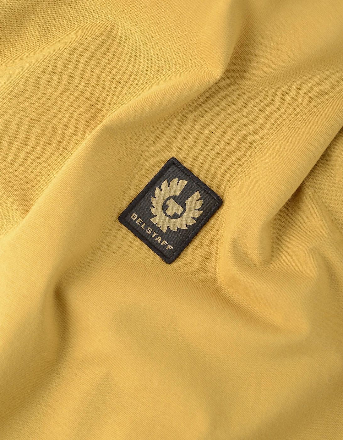 Patch Logo Cotton T-shirt Yellow