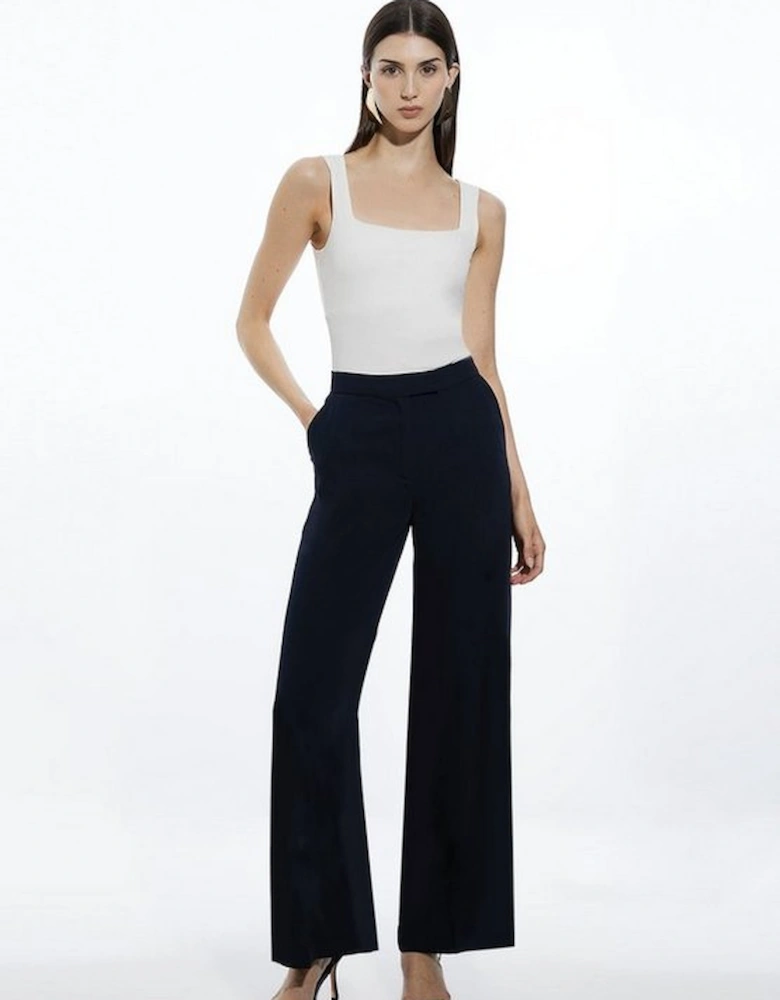 Soft Tailored Straight Leg Tailored Trousers