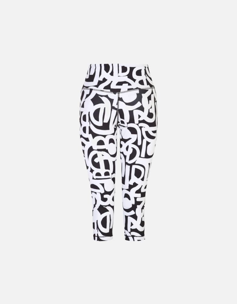 Womens/Ladies Influential Graffiti 3/4 Leggings