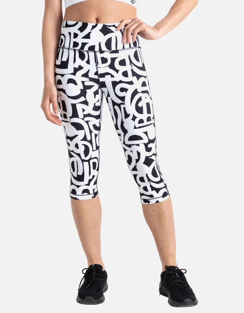 Womens/Ladies Influential Graffiti 3/4 Leggings