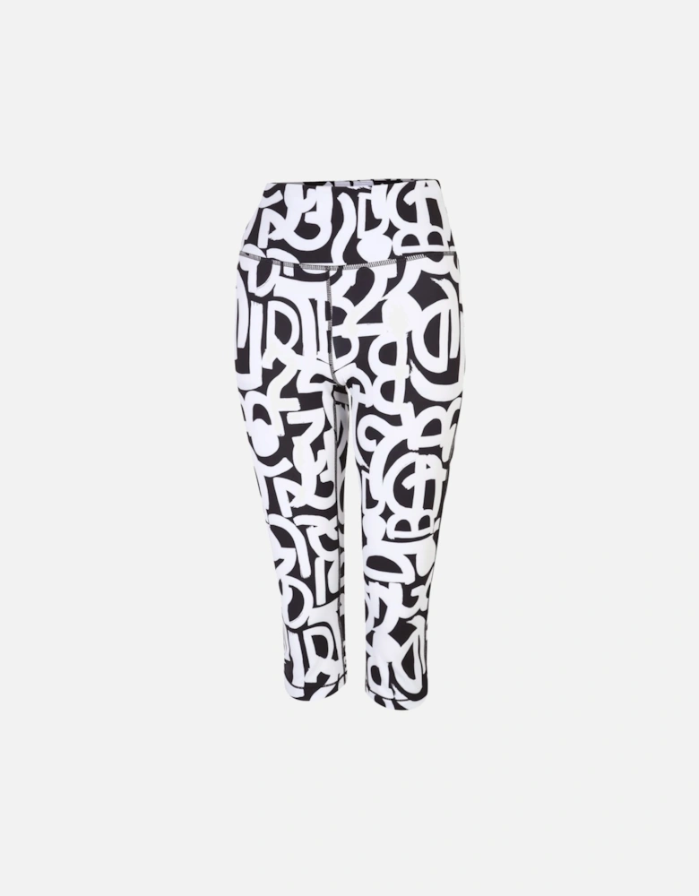 Womens/Ladies Influential Graffiti 3/4 Leggings