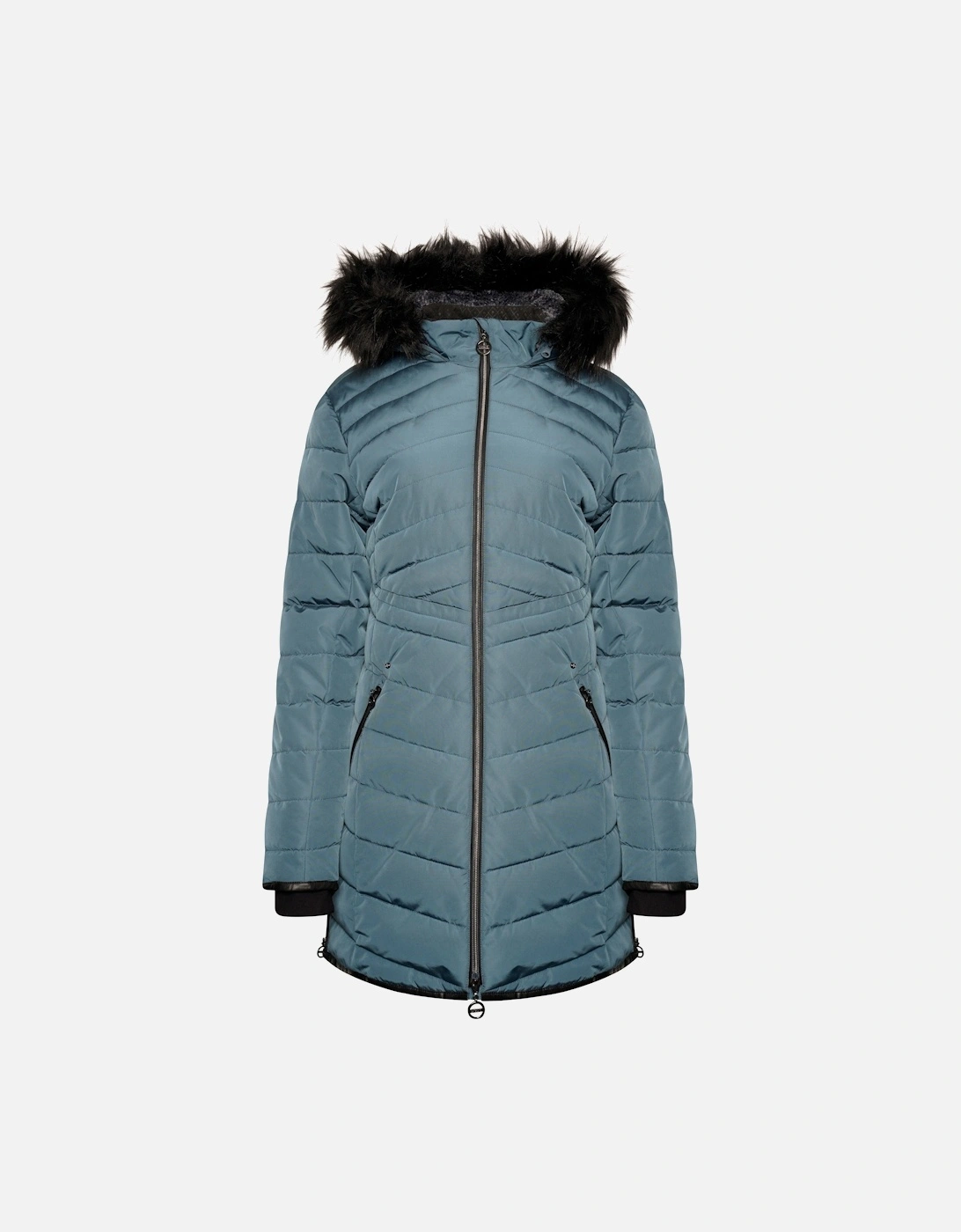 Womens/Ladies Striking III Long Length Padded Jacket, 5 of 4