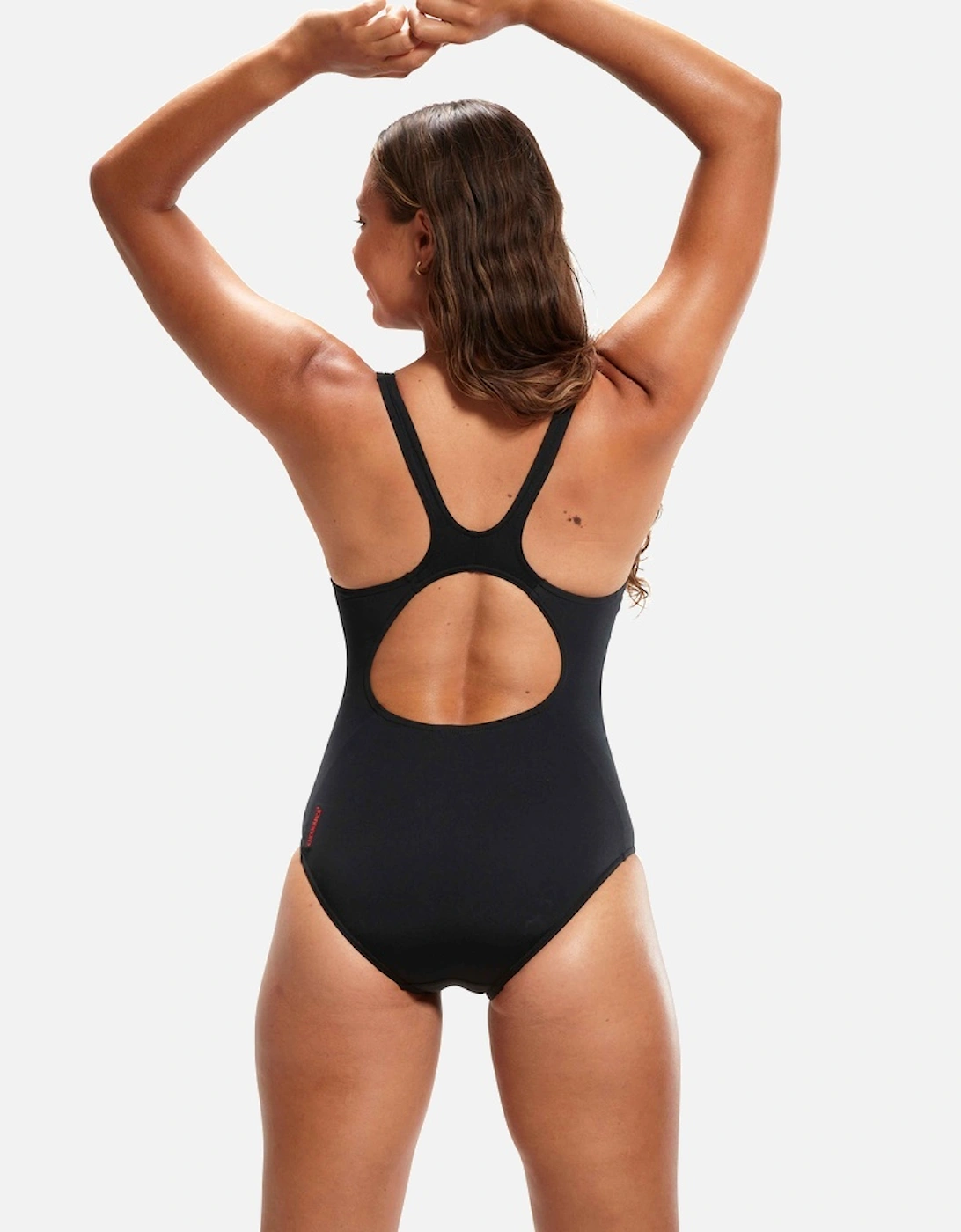 Womens/Ladies Placement Panel One Piece Swimsuit