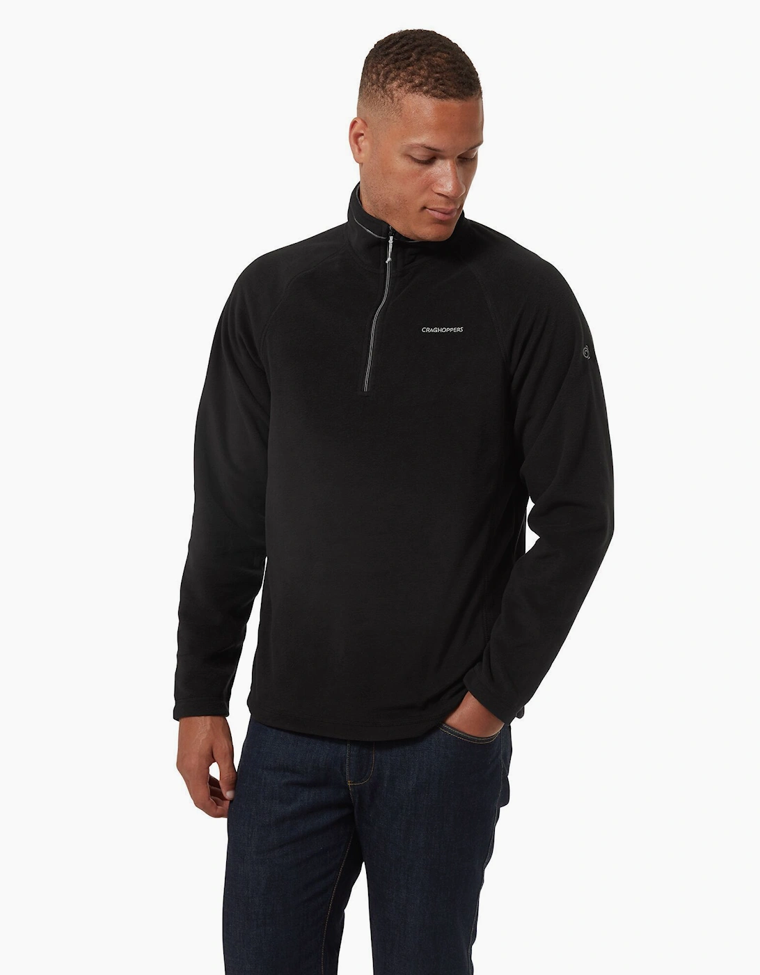 Craghoppers Men's Black Corey Vi Half Zip Fleece Top - Size M