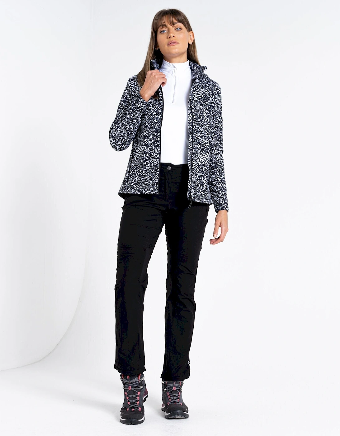 Womens/Ladies Far Out Dotted Soft Shell Jacket