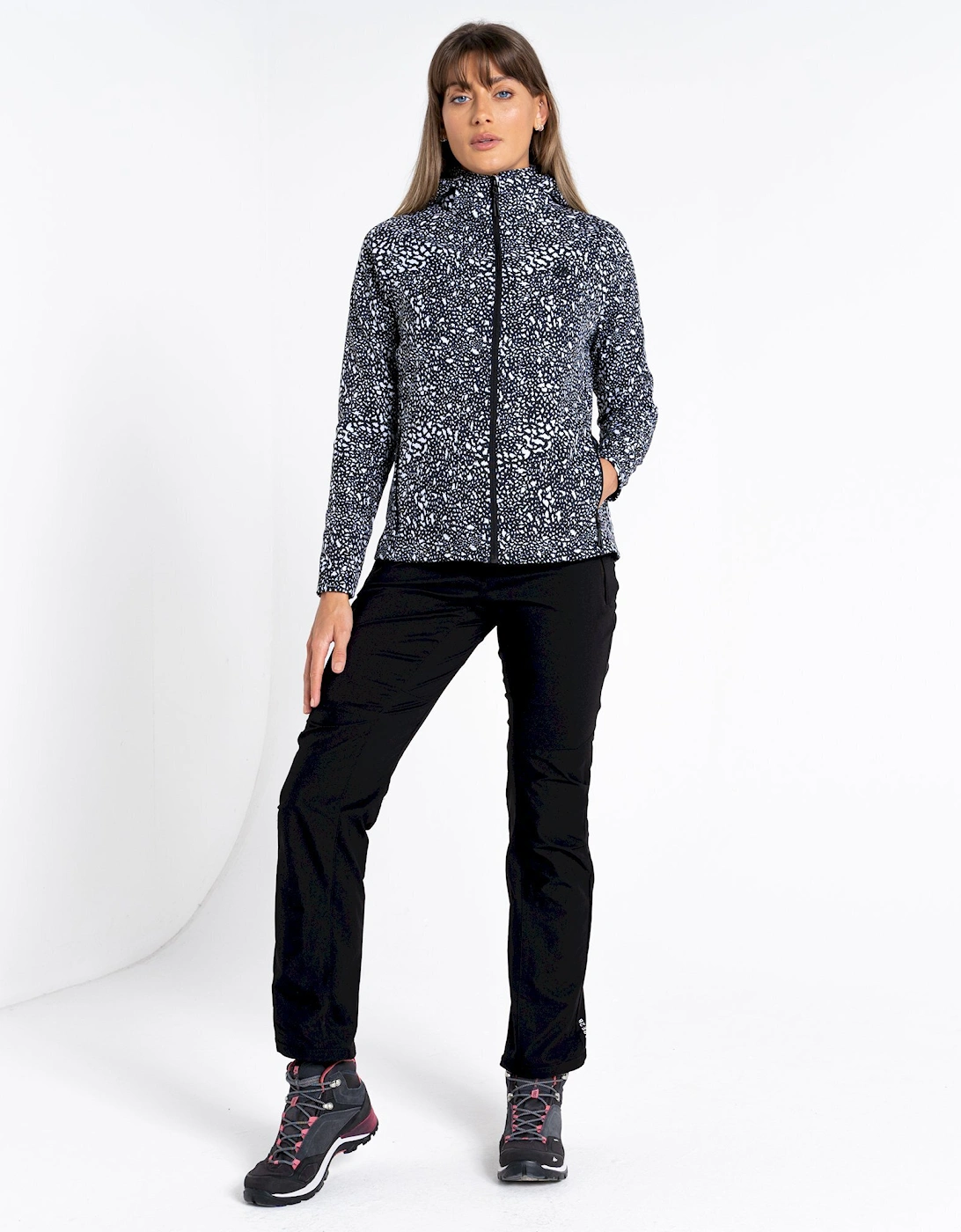 Womens/Ladies Far Out Dotted Soft Shell Jacket