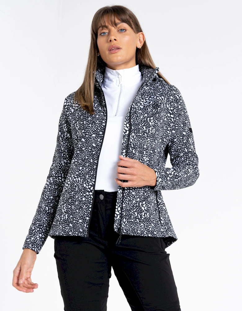 Womens/Ladies Far Out Dotted Soft Shell Jacket