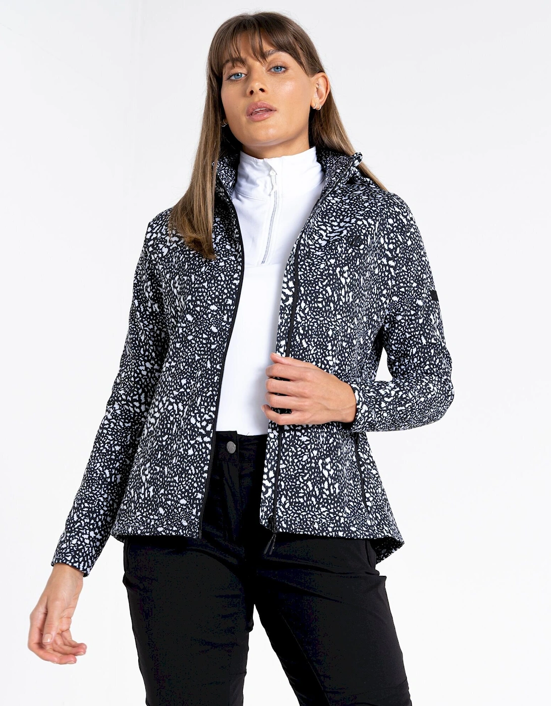 Womens/Ladies Far Out Dotted Soft Shell Jacket