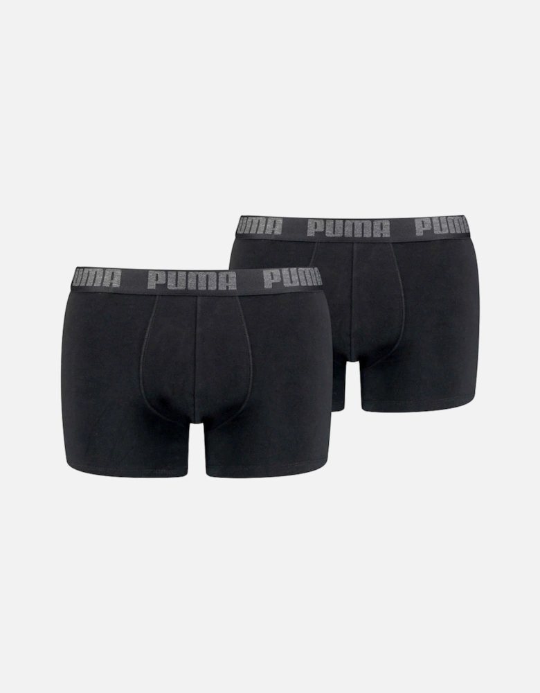 Mens Basic Boxer Shorts (Pack of 2)