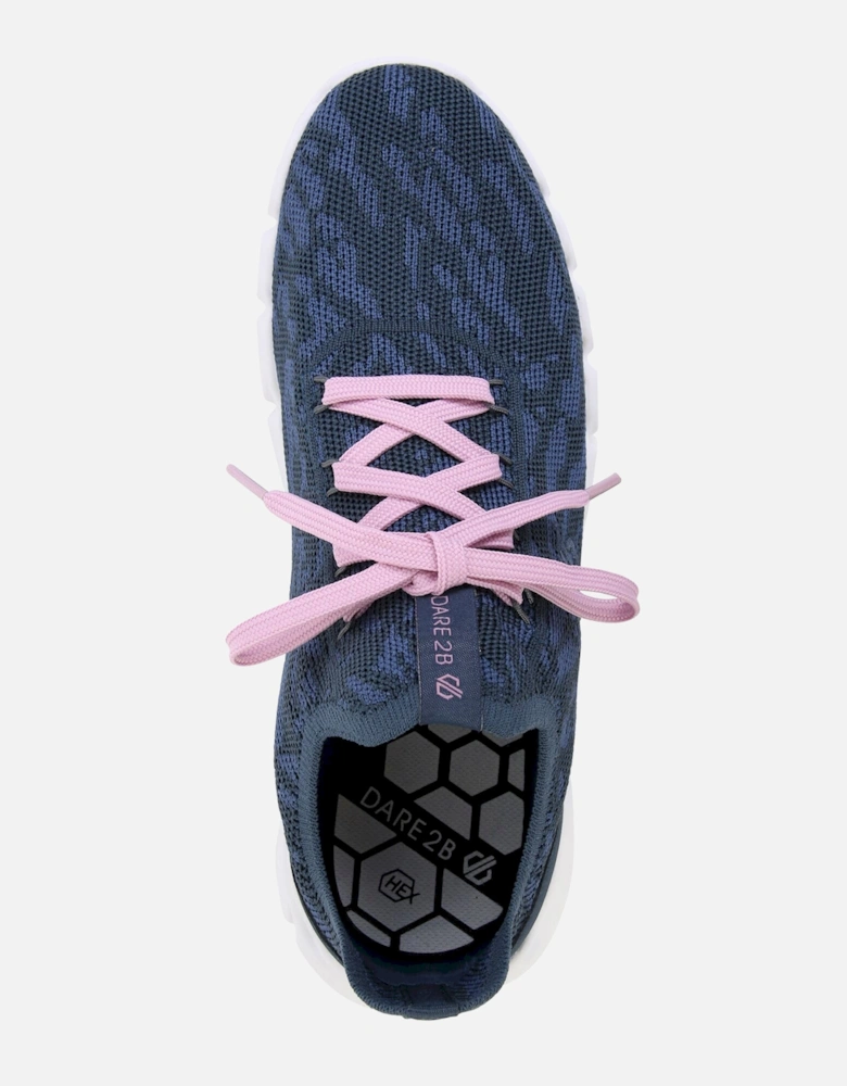 Womens/Ladies Hex-At Knitted Recycled Trainers