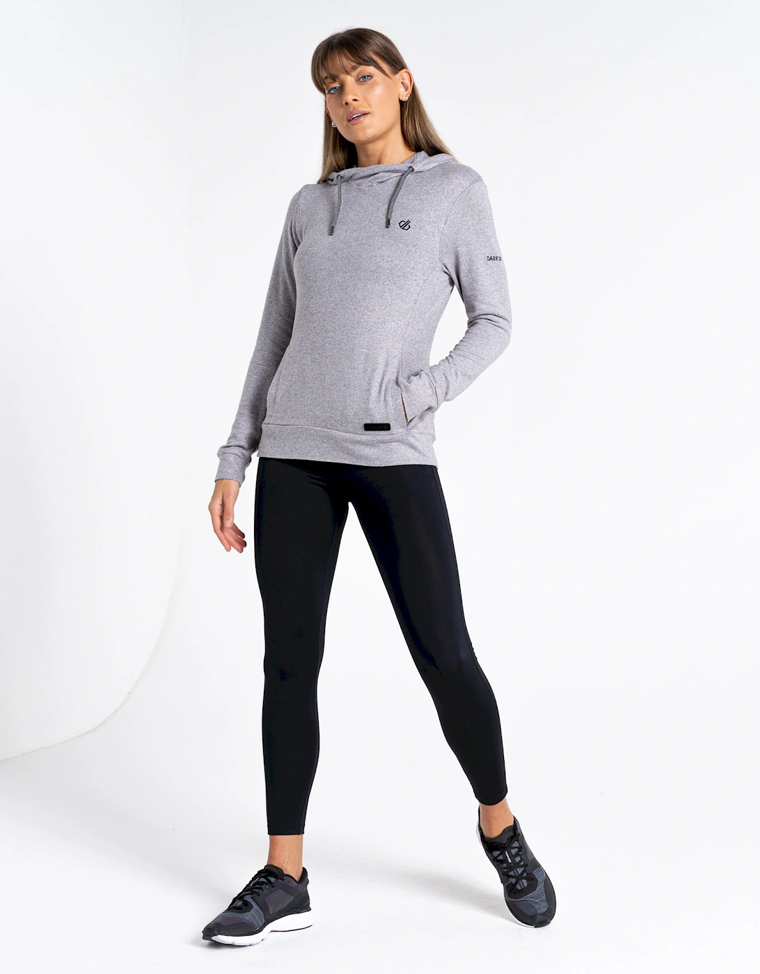 Womens/Ladies Out & Out Marl Fleece Hoodie