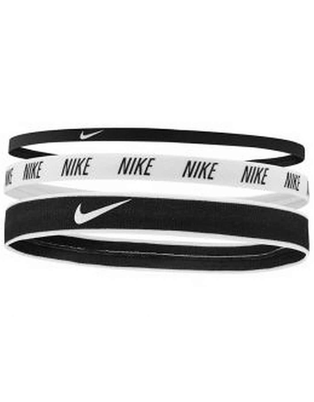 Nike Women's Black/Multi Mixed Width Headbands 3 Pack - Size: One Size