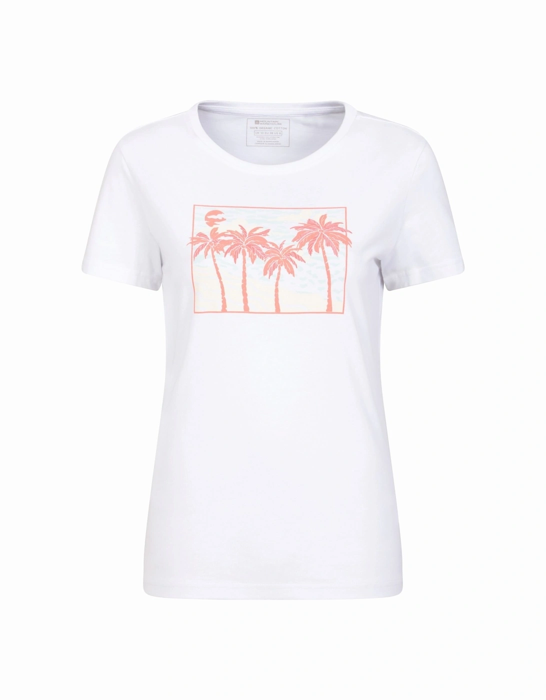 Womens/Ladies Postcard Palm Organic T-Shirt, 5 of 4