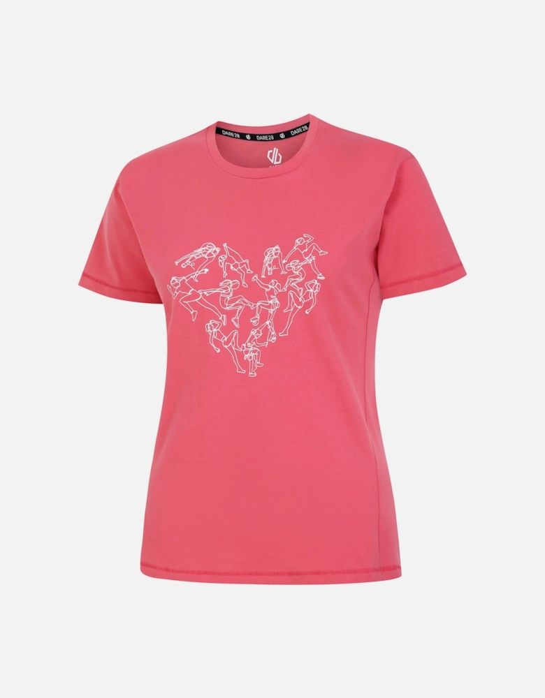 Womens/Ladies Tranquility II Heart T-Shirt