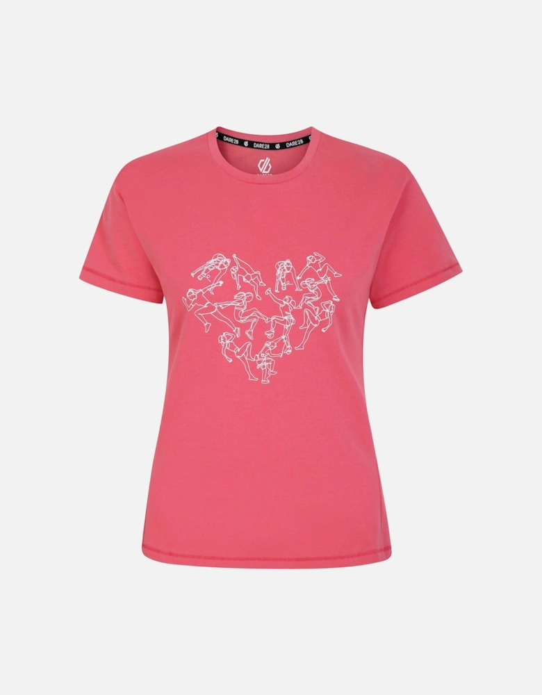 Womens/Ladies Tranquility II Heart T-Shirt