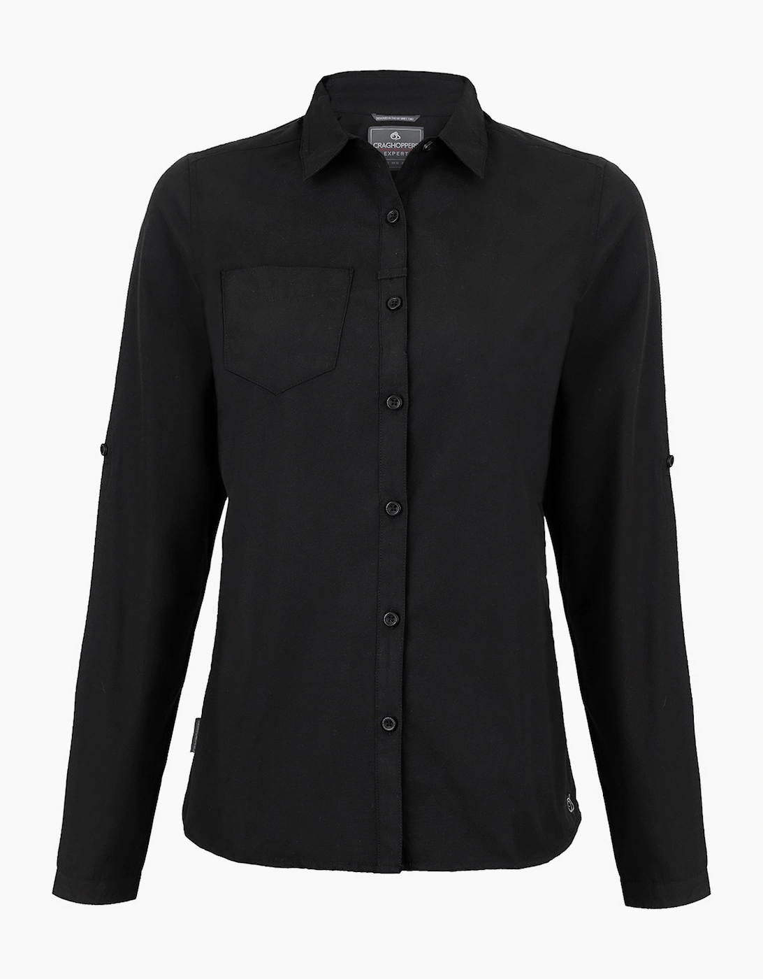 Craghoppers Women's Black / Expert Kiwi Long-Sleeved Shirt  8 Size 8 Uk