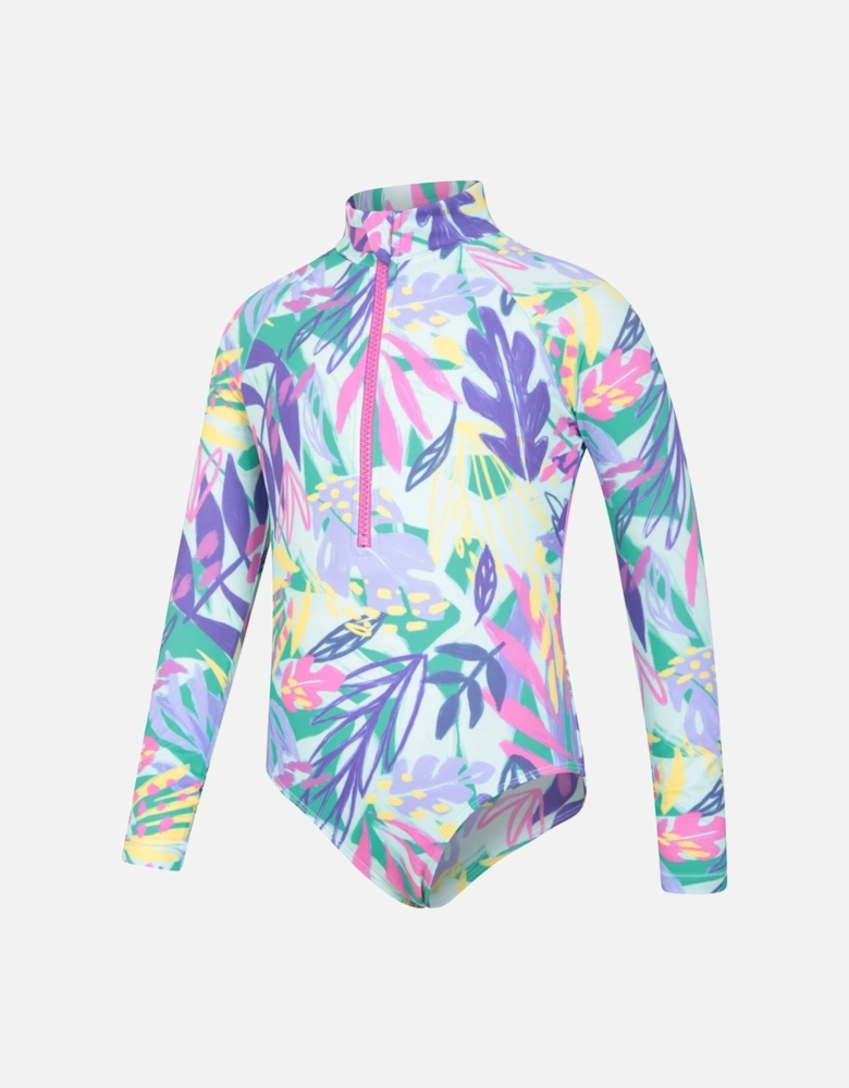 Childrens/Kids Mira Rash Guard Swimsuit