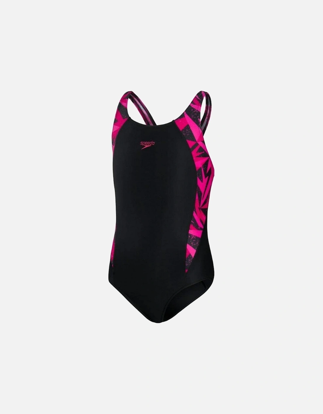 Girls Hyper Boom Splice One Piece Swimsuit, 6 of 5