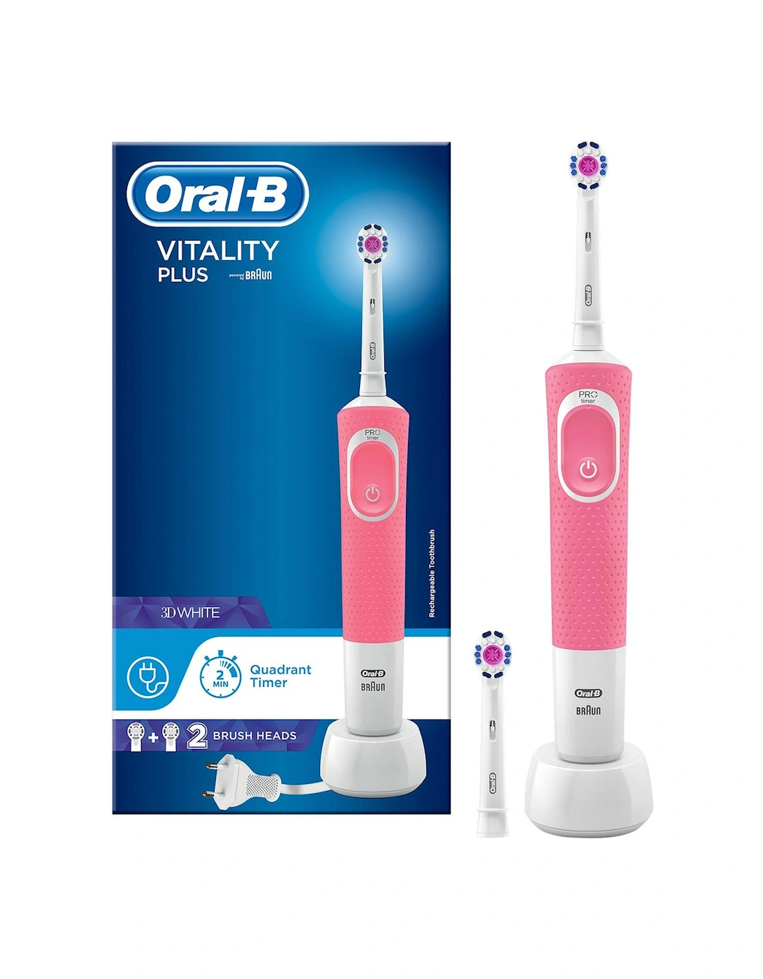 Oral-B Vitality Power Hand White and Clean Electric Toothbrush, 2 of 1