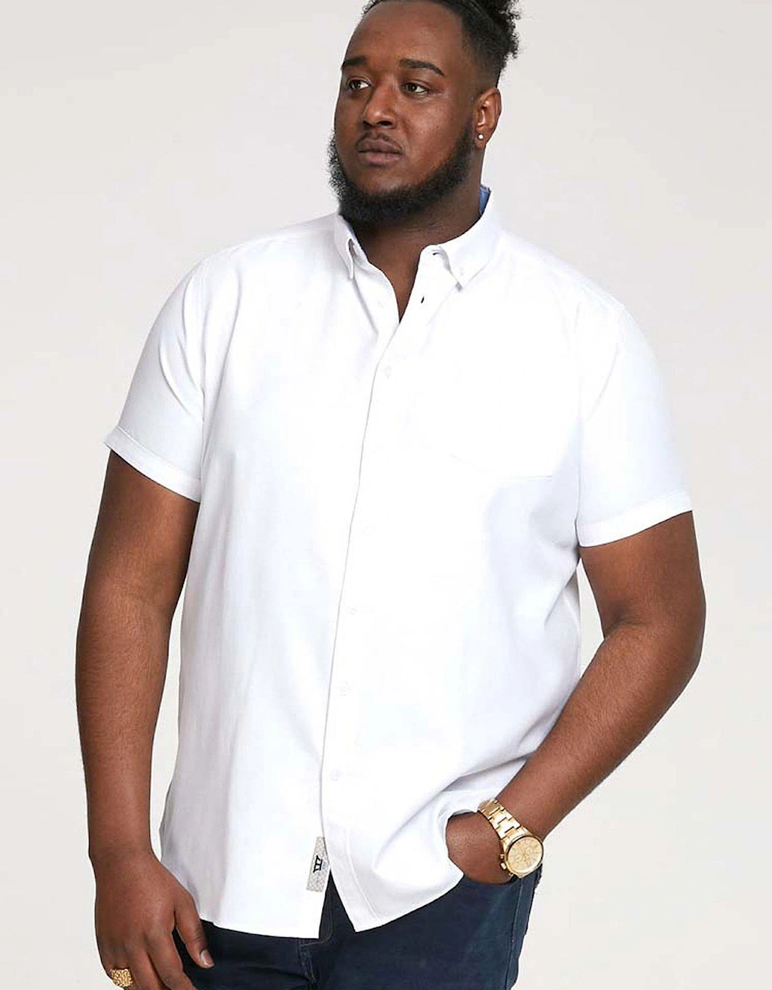James Basic Oxford Short Sleeve Shirt -White, 2 of 1
