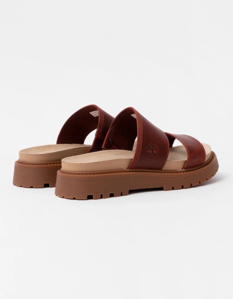 Clairemont Way Womens Leather Sliders