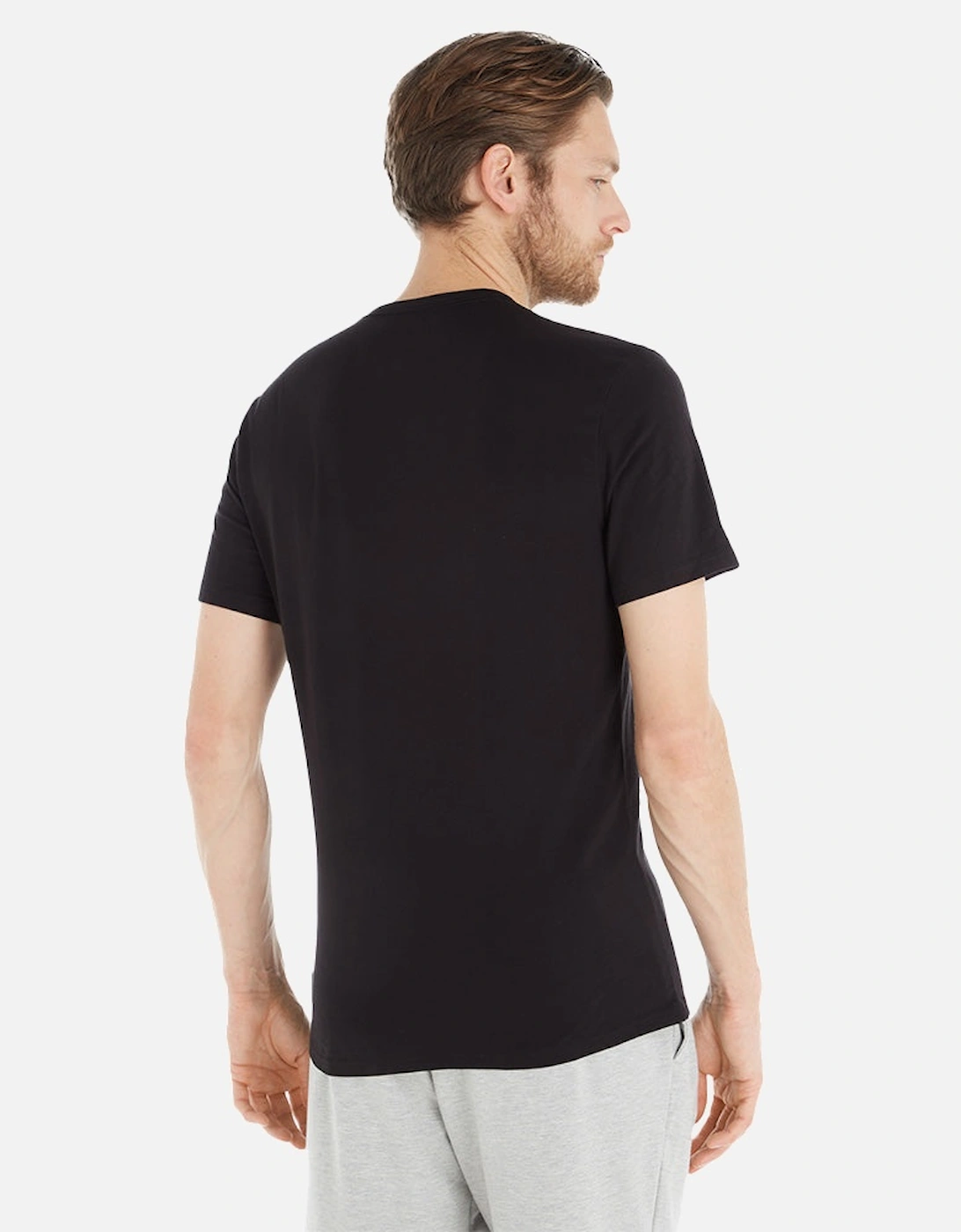 2-Pack Modern Cotton Lounge T-Shirts, Black