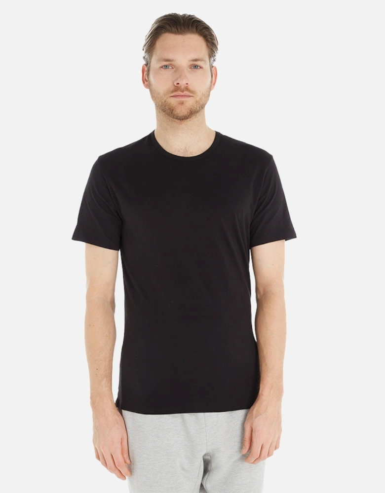 2-Pack Modern Cotton Lounge T-Shirts, Black