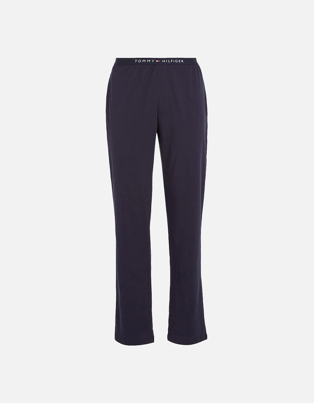 Tommy Hilfiger Men's Black Logo Waistband Trousers, Navy - : 32/33/32 Medium