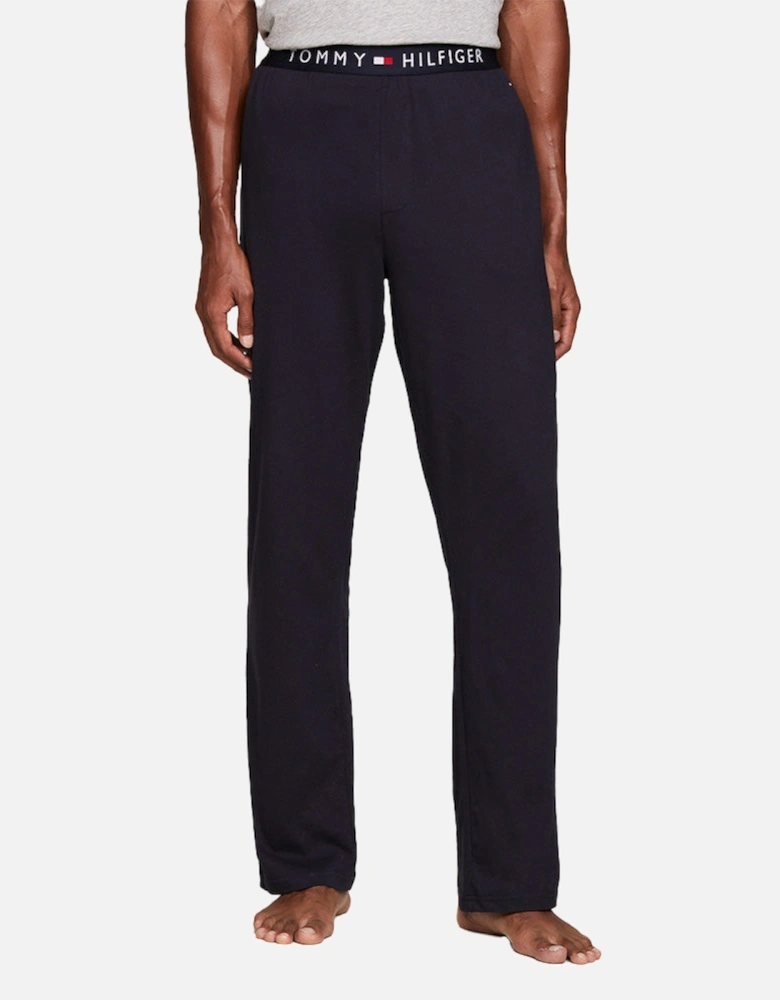 Logo Waistband Trousers, Navy