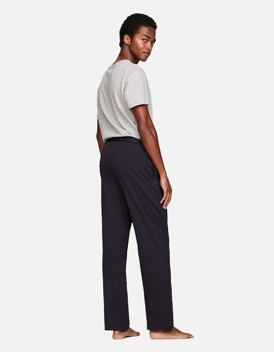 Logo Waistband Trousers, Navy