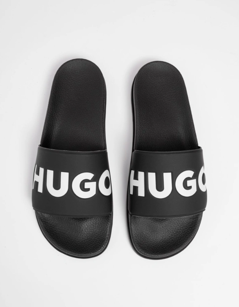 HUGO Match Mens Slides With Logo Strap NOS