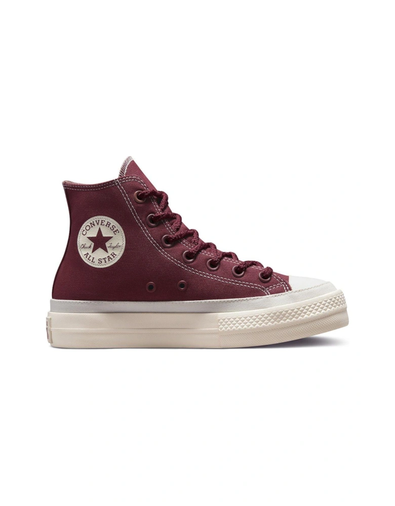 Chuck Taylor All Star Lift Platform Workwear Textiles Hi-Tops - Pink