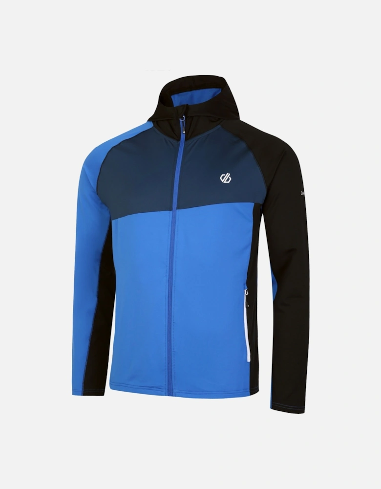 Mens Touring Hooded Stretch Full Zip Jacket