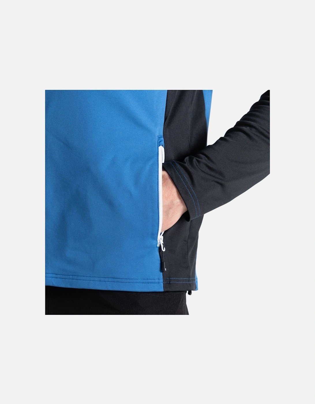 Mens Touring Hooded Stretch Full Zip Jacket