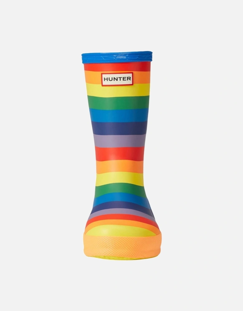 Childrens/Kids Original First Classic Rainbow Wellington Boots