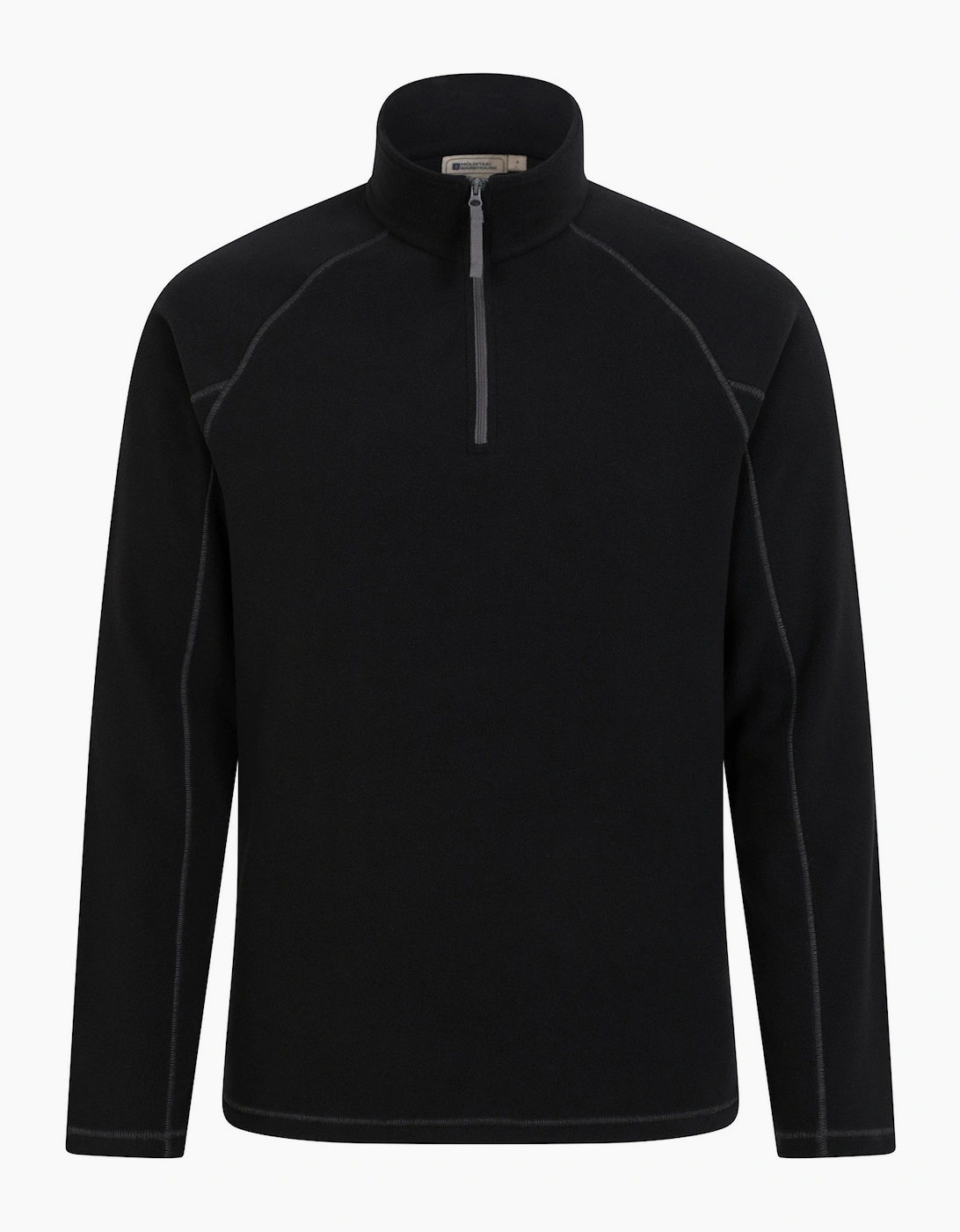 Mountain Warehouse Men's Mountain Warehouse Mens Ashbourne II Half Zip Fleece Top - Black