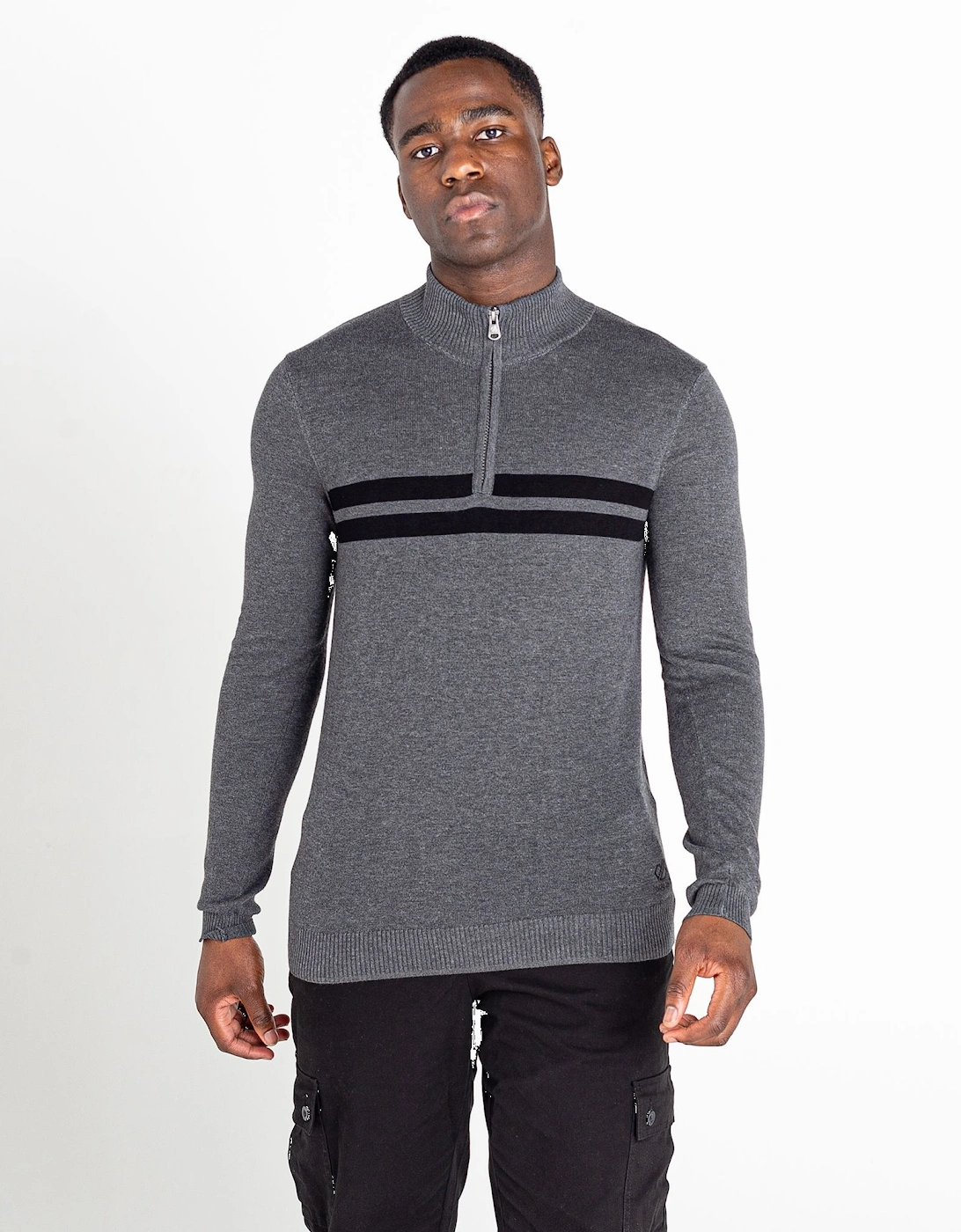 Mens Unite Us Knitted Half Zip Sweatshirt