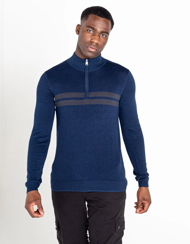 Mens Unite Us Knitted Half Zip Sweatshirt