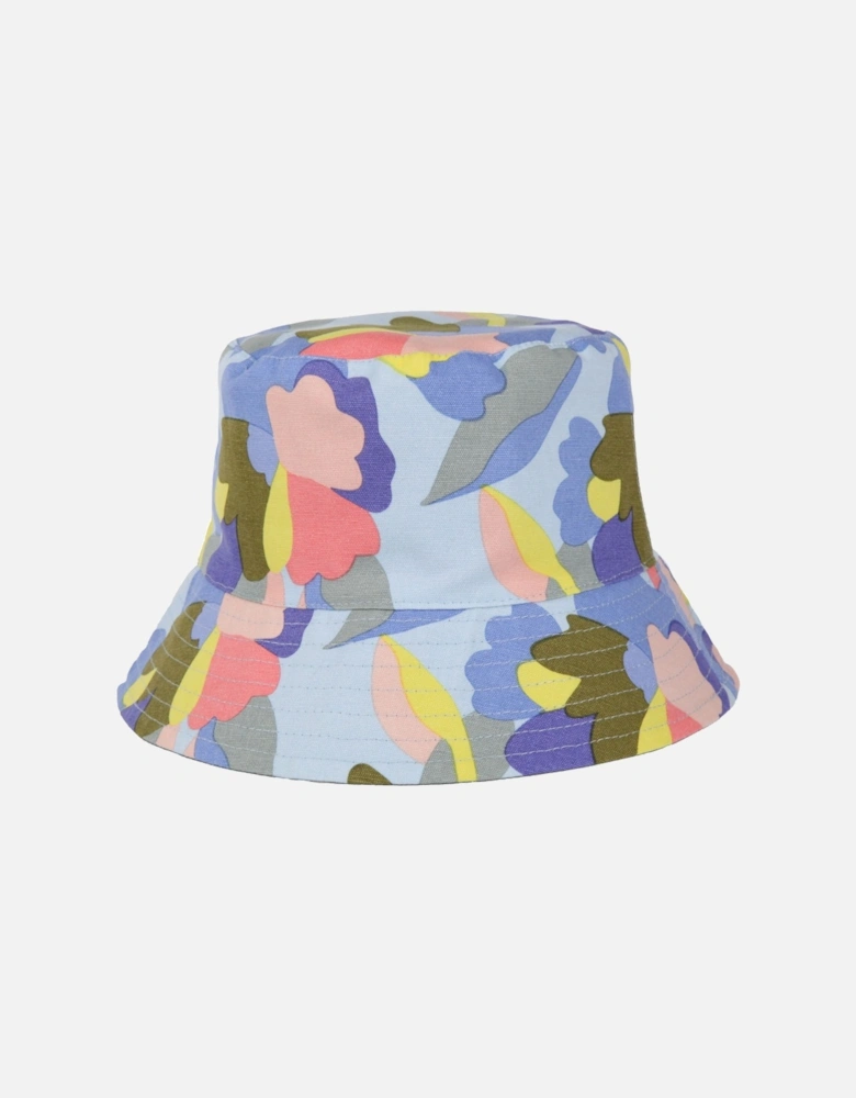 Womens/Ladies Abstract Floral Reversible Bucket Hat