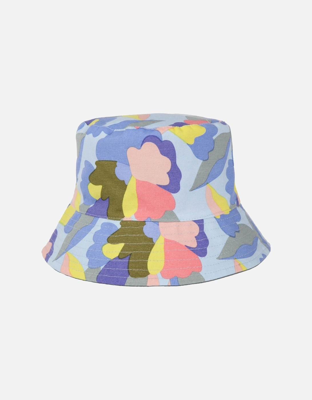 Womens/Ladies Abstract Floral Reversible Bucket Hat