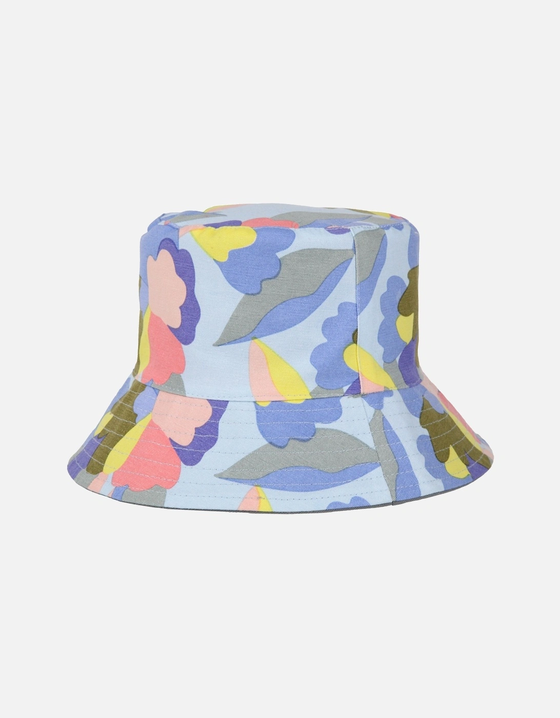 Womens/Ladies Abstract Floral Reversible Bucket Hat