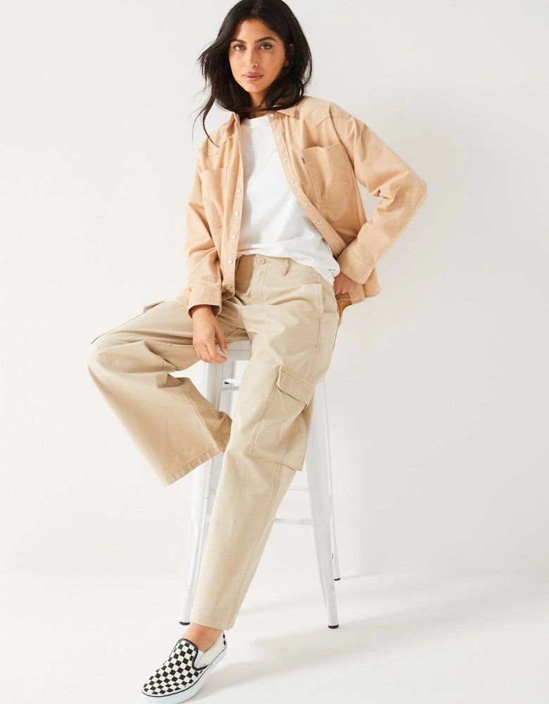 Baggy Cargo Trouser - Safari - Natural