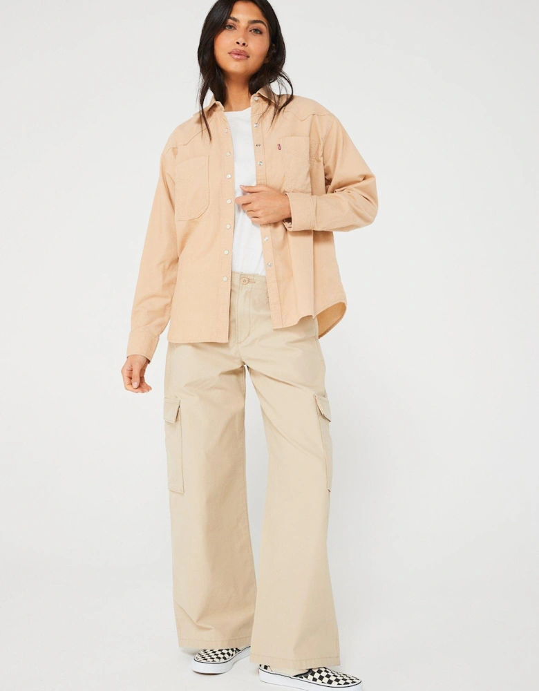 Baggy Cargo Trouser - Safari - Natural