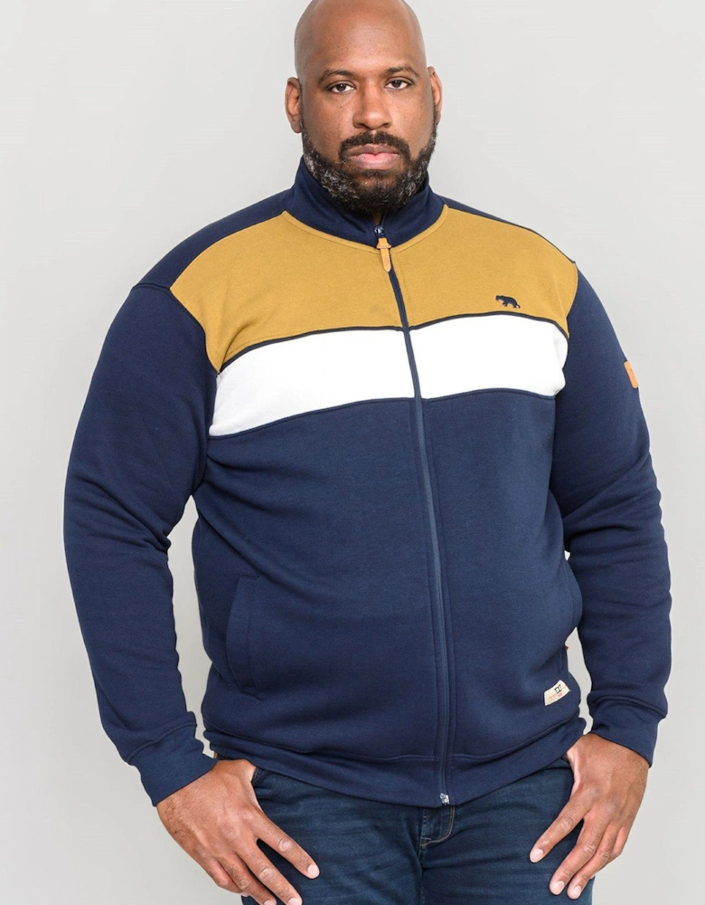 Willowbrook Cut And Sew Full Zipper Sweatshirt - Navy