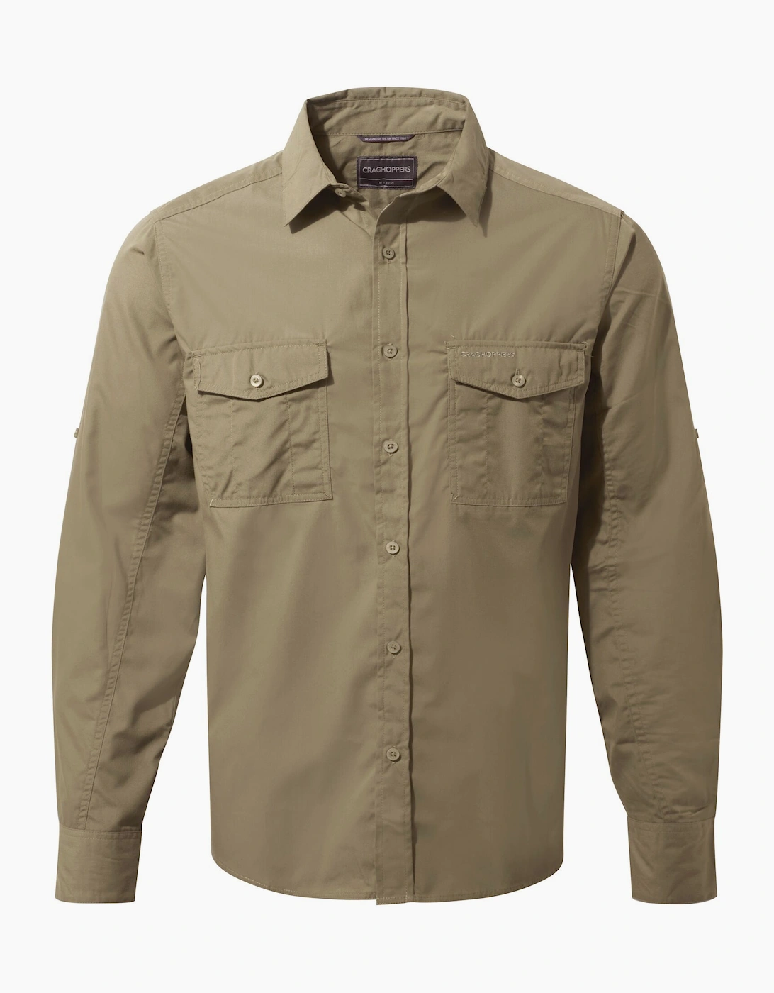 Craghoppers Men's Tan Expert Kiwi Long-Sleeved Shirt  44/Regular Xxl