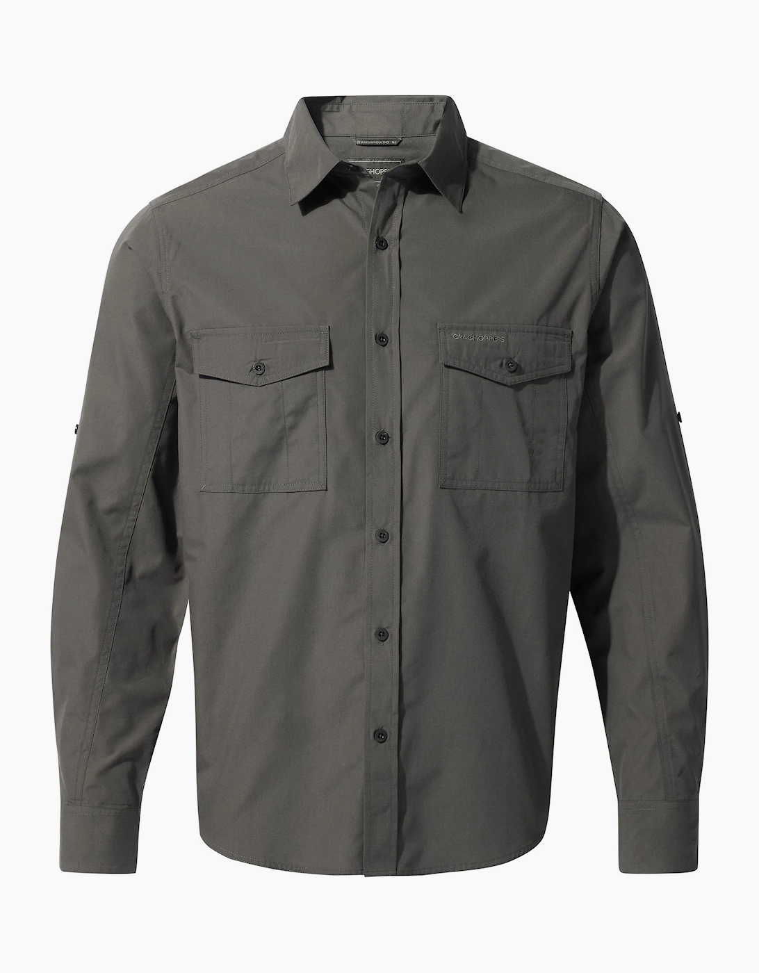 Craghoppers Men's Grey Expert Kiwi Long-Sleeved Shirt  44/Regular Xxl
