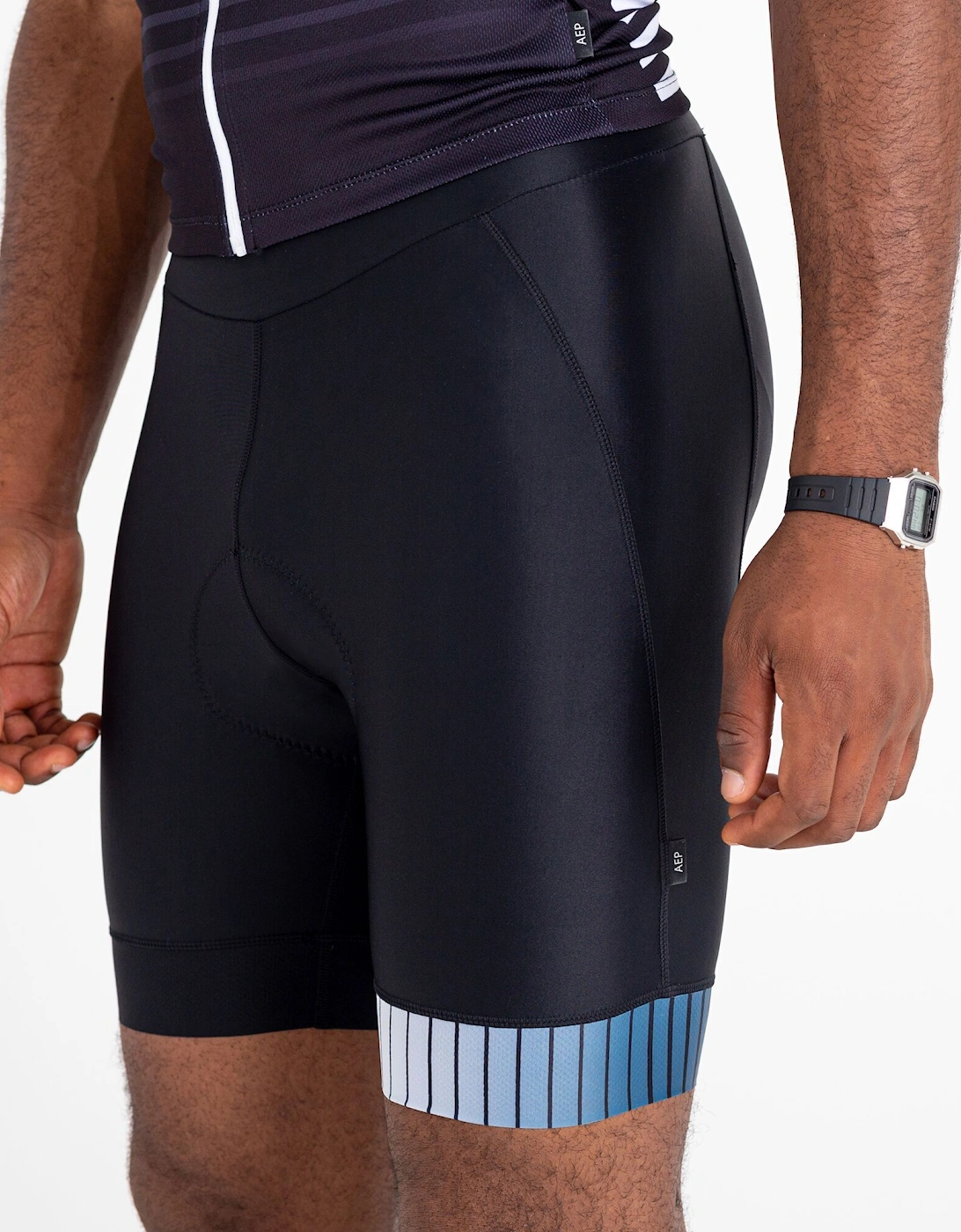 Mens Virtuous Wool Effect Cycling Shorts