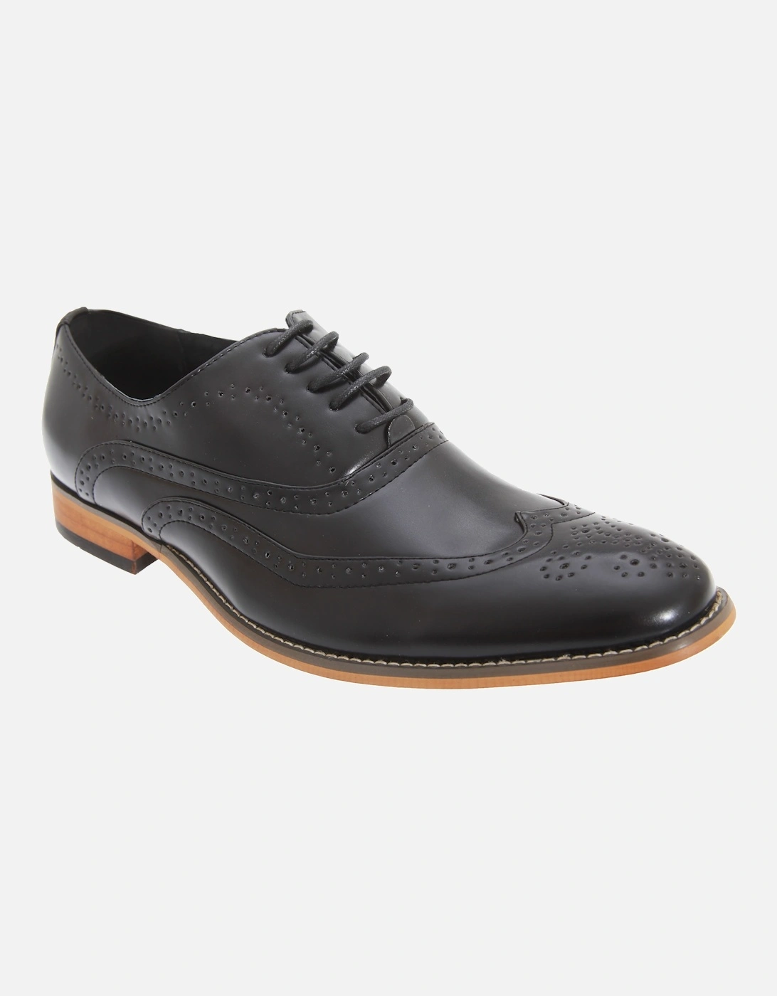 Mens 5 Eyelet Brogue Oxford Shoes, 2 of 1