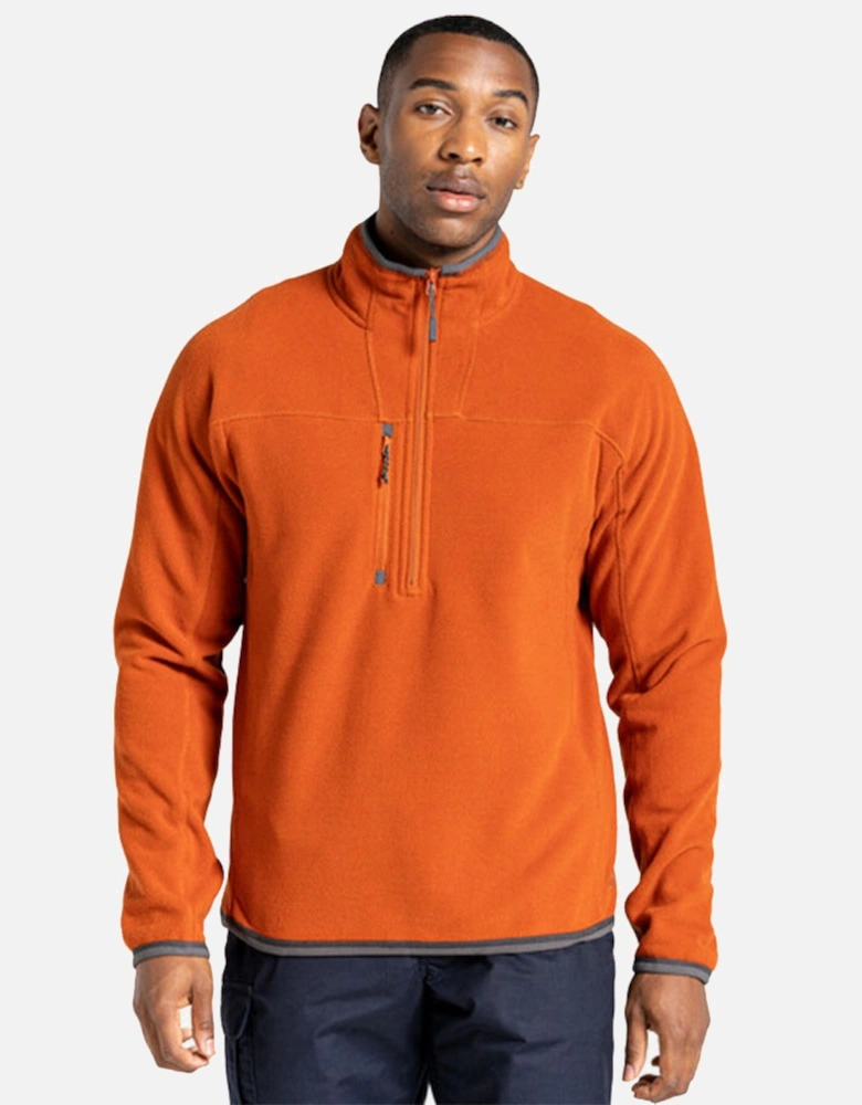 Mens Expert Active Marl Half Zip Fleece Top